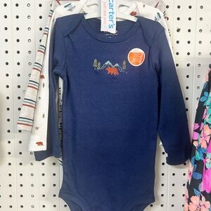 Carter's Blue and White Onesie Set